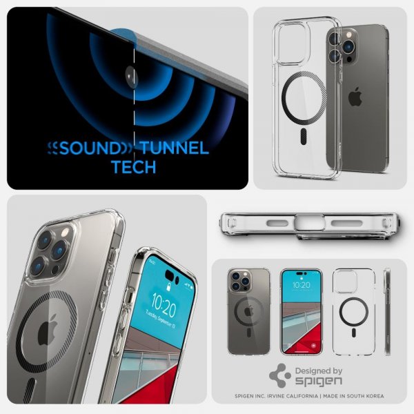 Spigen iPhone 14 Pro Max Deksel Ultra Hybrid MagFit Carbon Fiber