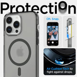 Spigen iPhone 14 Pro Max Deksel Ultra Hybrid MagFit Frost Black