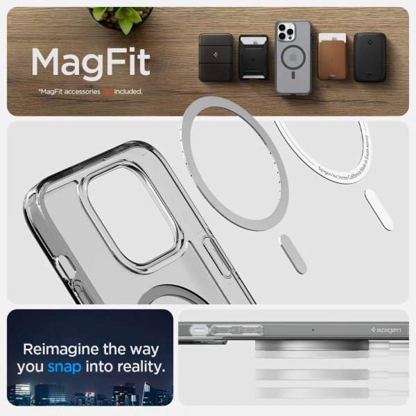 Spigen iPhone 14 Pro Max Deksel Ultra Hybrid MagFit Frost Black