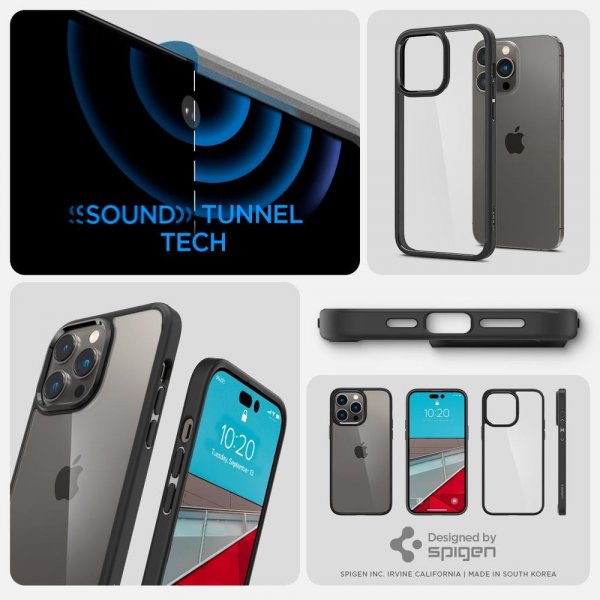 Spigen iPhone 14 Pro Max Deksel Ultra Hybrid Matte Black