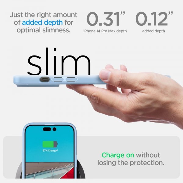 Spigen iPhone 14 Pro Max Deksel Ultra Hybrid Sierra Blue