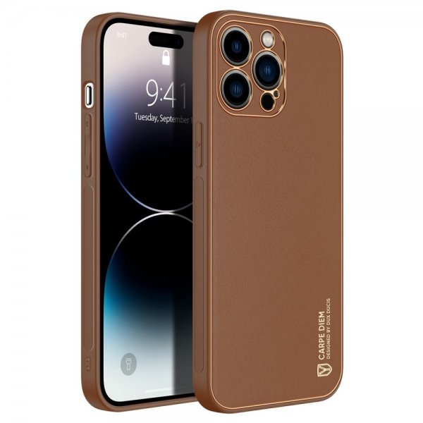 Dux Ducis iPhone 14 Pro Max Deksel Brun
