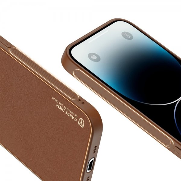 Dux Ducis iPhone 14 Pro Max Deksel Brun