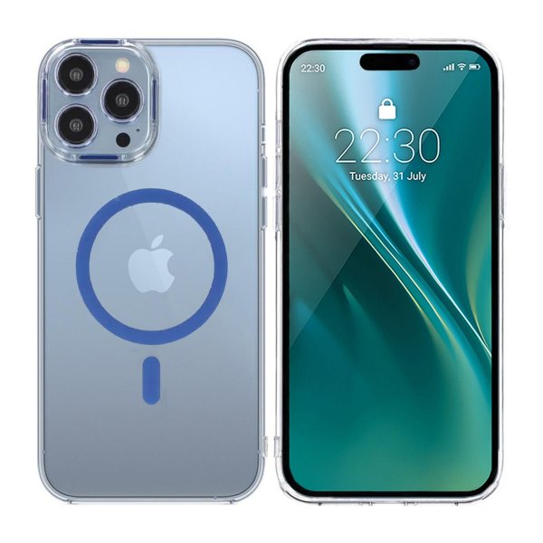 iPhone 14 Pro Max Deksel TPU MagSafe Blå