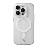Rvelon iPhone 14 Pro Deksel Korrugerte MagSafe Hvit