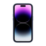 iPhone 14 Pro Deksel Roterbart Stativ Blå