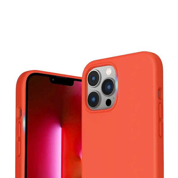 Rvelon iPhone 14 Pro Deksel Silikon MagSafe Rosa