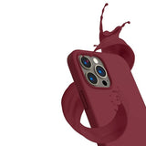Rvelon iPhone 14 Pro Deksel Silikon Rød