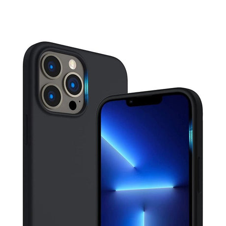 Rvelon iPhone 14 Pro Deksel Silikon Svart