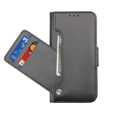 Rvelon iPhone 14 Pro Etui Utbrettbar Kortlomme Svart
