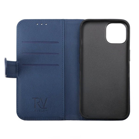 Rvelon iPhone 14 Pro Etui Detachable Wallet Case Blå