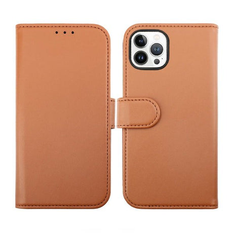 Rvelon iPhone 14 Pro Etui Detachable Wallet Case Brun
