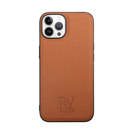 Rvelon iPhone 14 Pro Etui Detachable Wallet Case Brun