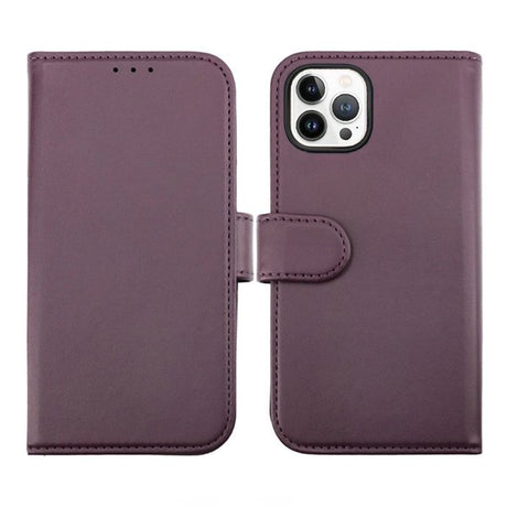 Rvelon iPhone 14 Pro Etui Detachable Wallet Case Lilla