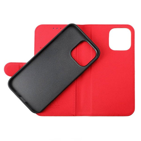 Rvelon iPhone 14 Pro Etui Detachable Wallet Case Rød