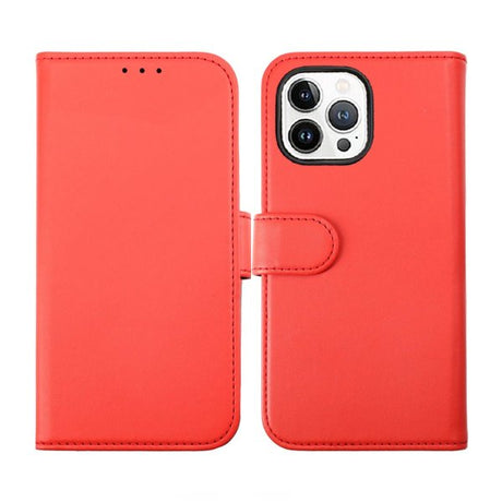 Rvelon iPhone 14 Pro Etui Detachable Wallet Case Rød