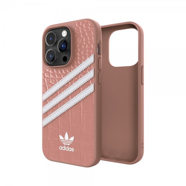 Adidas iPhone 14 Pro Deksel 3 Stripes Snap Case Alligator Pink