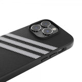 Adidas iPhone 14 Pro Deksel 3 Stripes Snap Case Svart Hvit