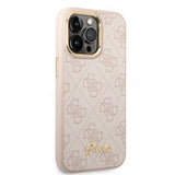 Guess iPhone 14 Pro Deksel 4G Logo Rosa