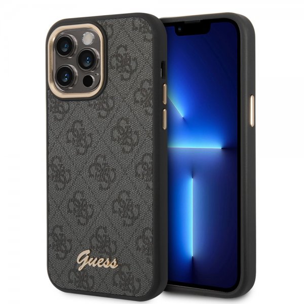 Guess iPhone 14 Pro Deksel 4G Logo Svart