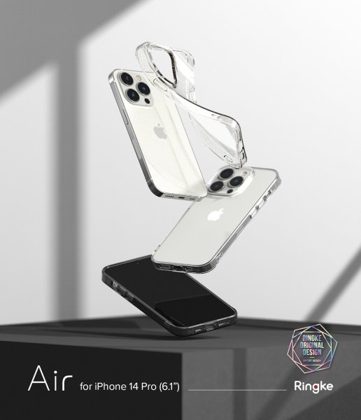 Ringke iPhone 14 Pro Deksel Air Glitter Clear