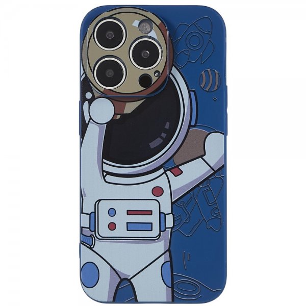 iPhone 14 Pro Deksel Astronaut Blå Grå
