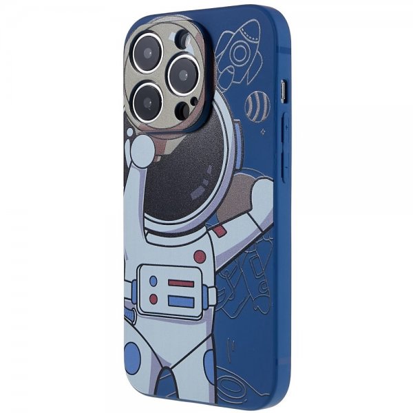 iPhone 14 Pro Deksel Astronaut Blå Grå