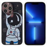 iPhone 14 Pro Deksel Astronaut Svart Brun