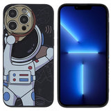 iPhone 14 Pro Deksel Astronaut Svart Grå