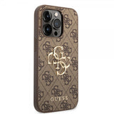 Guess iPhone 14 Pro Deksel Big Metal Logo Brun