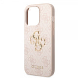 Guess iPhone 14 Pro Deksel Big Metal Logo Rosa