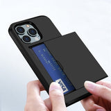 iPhone 14 Pro Deksel Card Slide Svart