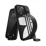 Adidas iPhone 14 Pro Deksel Handstrap Case Svart Hvit