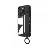 Adidas iPhone 14 Pro Deksel Handstrap Case Svart Hvit