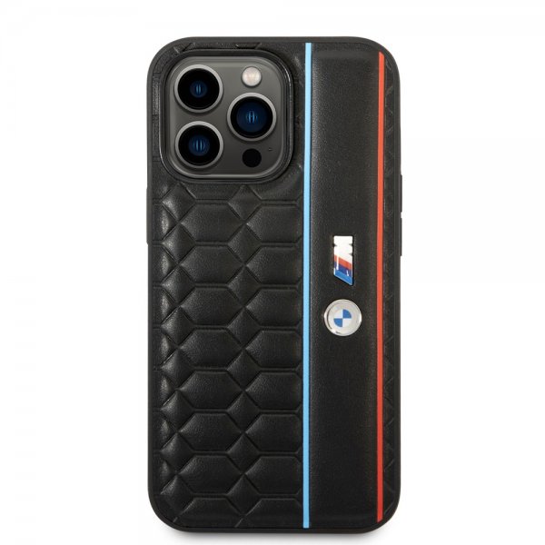 BMW iPhone 14 Pro Deksel Hexagonal Pattern Svart