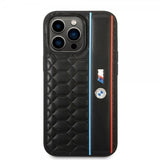 BMW iPhone 14 Pro Deksel Hexagonal Pattern Svart