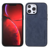 X-Level iPhone 14 Pro Deksel Skinntekstur Blå
