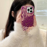 iPhone 14 Pro Deksel Leopardmønster Hvit