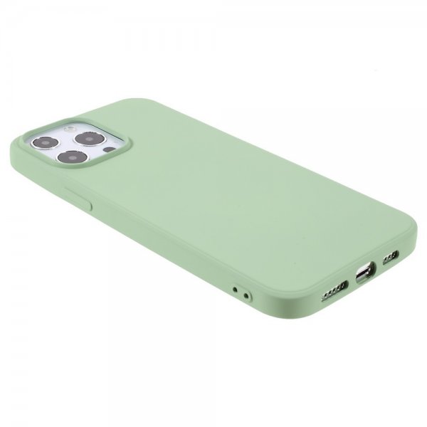 X-Level iPhone 14 Pro Deksel Liquid Silicone Lysegrønn