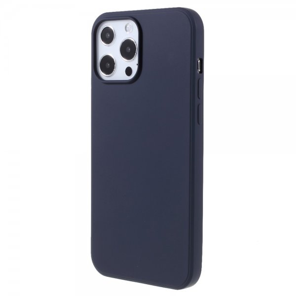 X-Level iPhone 14 Pro Deksel Liquid Silicone Mørkeblå