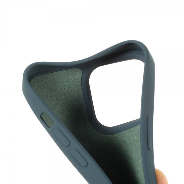 X-Level iPhone 14 Pro Deksel Liquid Silicone Petrol
