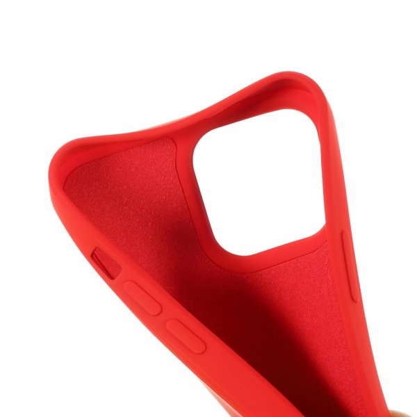 X-Level iPhone 14 Pro Deksel Liquid Silicone Rød