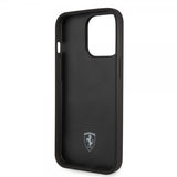 Ferrari iPhone 14 Pro Deksel Logo Perforert Rød