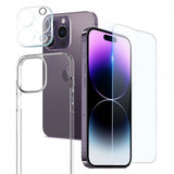 Northjo iPhone 14 Pro Deksel med Skjermbeskytter og Kamerabeskytter 3-i-1