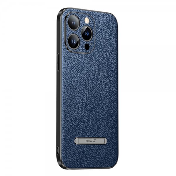 Sulada iPhone 14 Pro Deksel med Stativ Blå