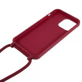 iPhone 14 Pro Deksel med Stropp Rød