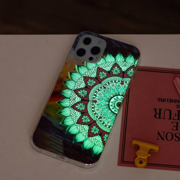 iPhone 14 Pro Deksel Motiv Blå Mandala