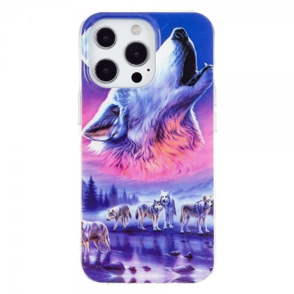 iPhone 14 Pro Deksel Motiv Hyler Ulv