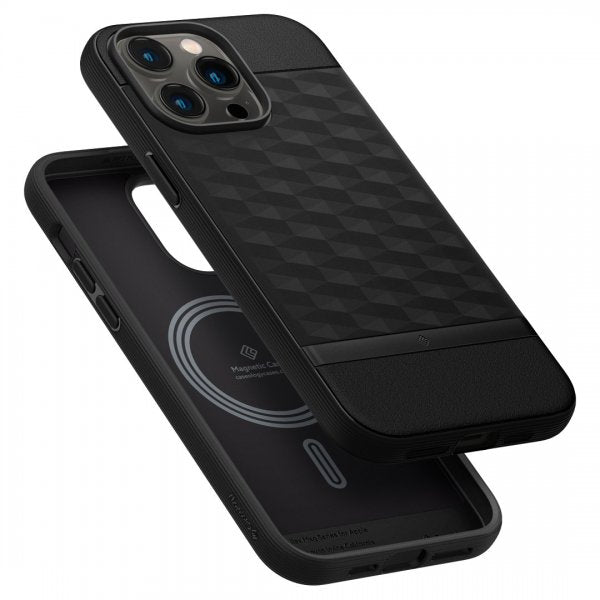 Caseology iPhone 14 Pro Deksel Parallax Mag Matte Black
