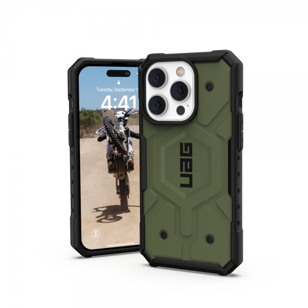 Urban Armor Gear (UAG) iPhone 14 Pro Deksel Pathfinder MagSafe Olive